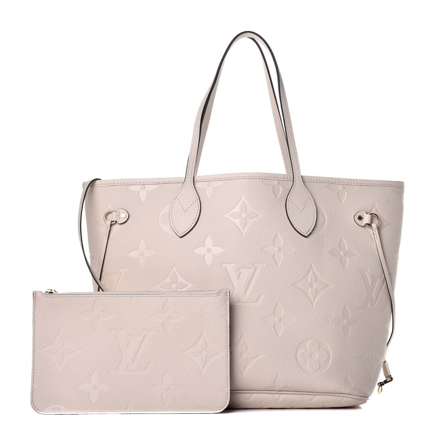 Louis Vuitton Empreinte Monogram Giant Neverfull MM Cream 1 of 8