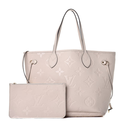 Louis Vuitton Empreinte Monogram Giant Neverfull MM Cream 1 of 8