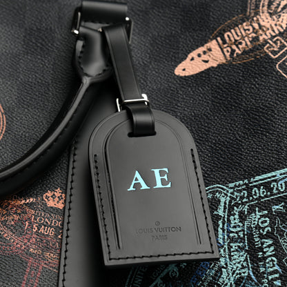 Louis Vuitton Damier Graphite Stamps Keepall Bandouliere 50 5 of 7