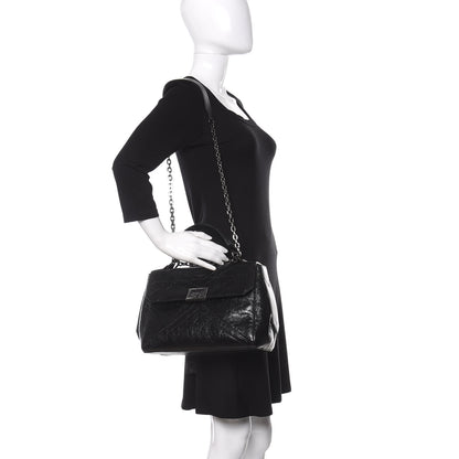 Givenchy Creased Patent Calfskin Medium ID Flap Black 2 of 9