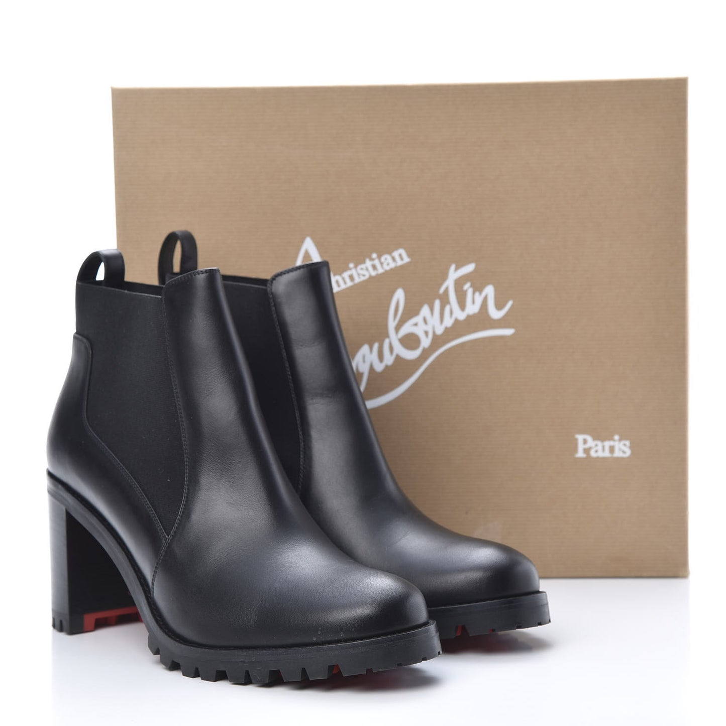 Calfskin Marchacroche 70 Chelsea Boots 40.5 Black