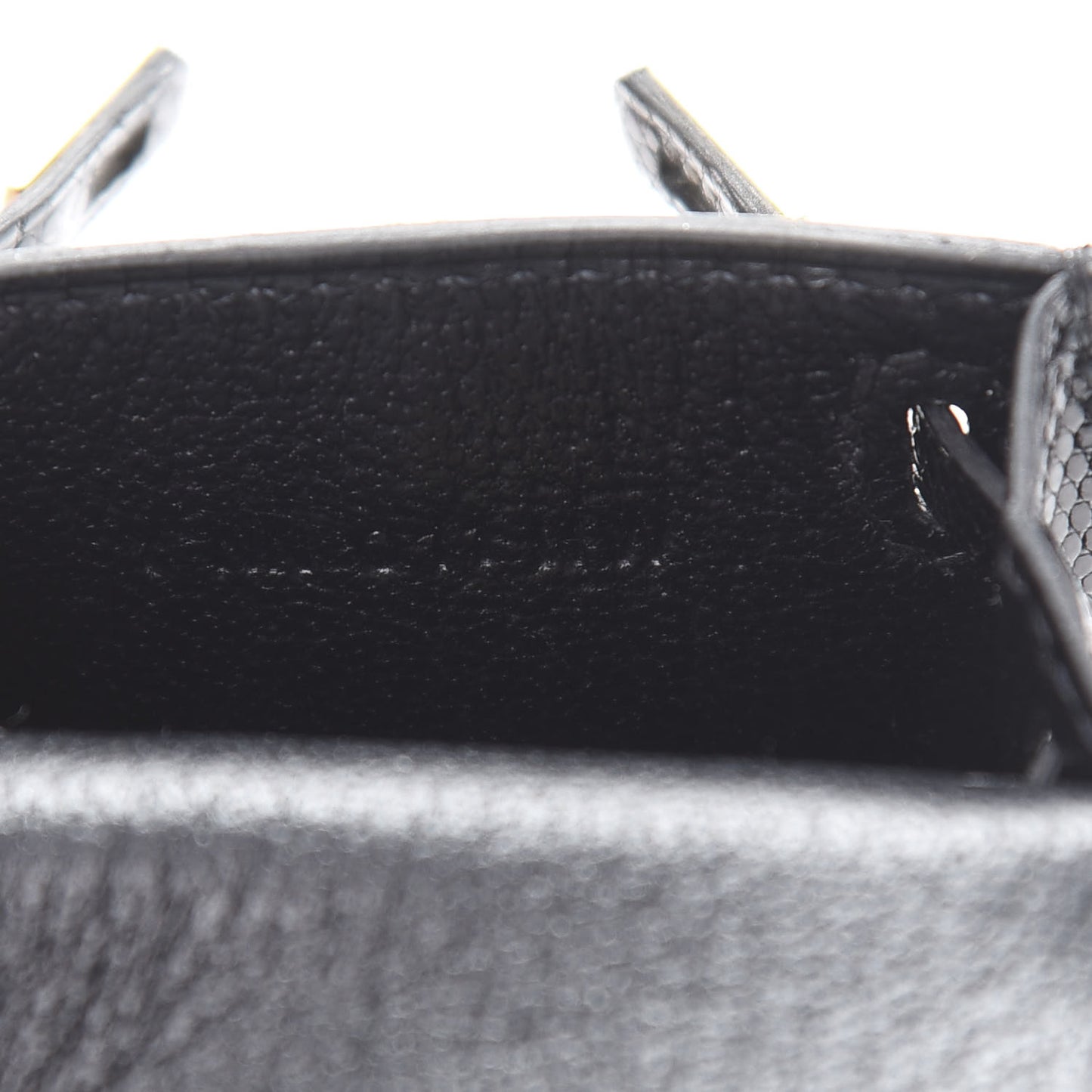 Lizard Mini Kelly Twilly Bag Charm Black