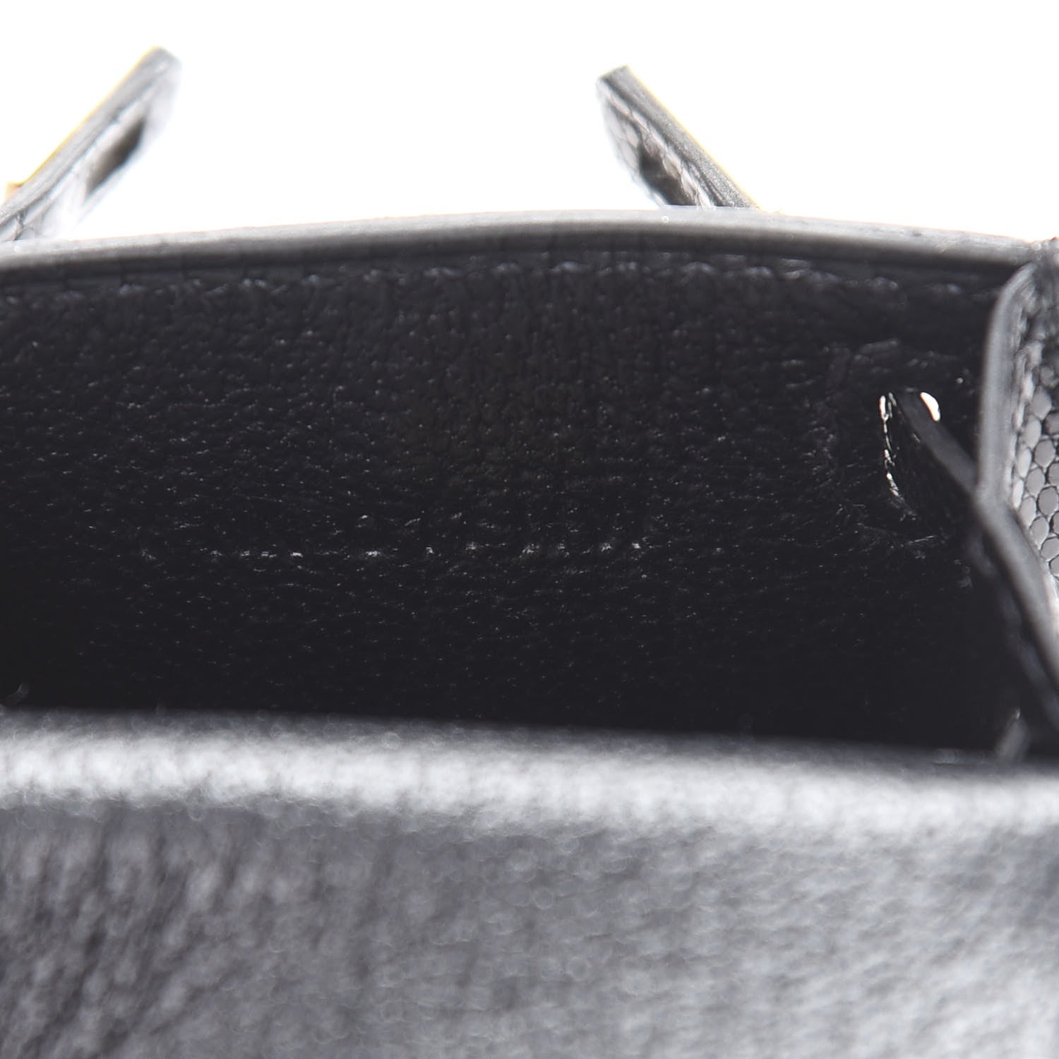 Hermes Lizard Mini Kelly Twilly Bag Charm Black 5 of 6