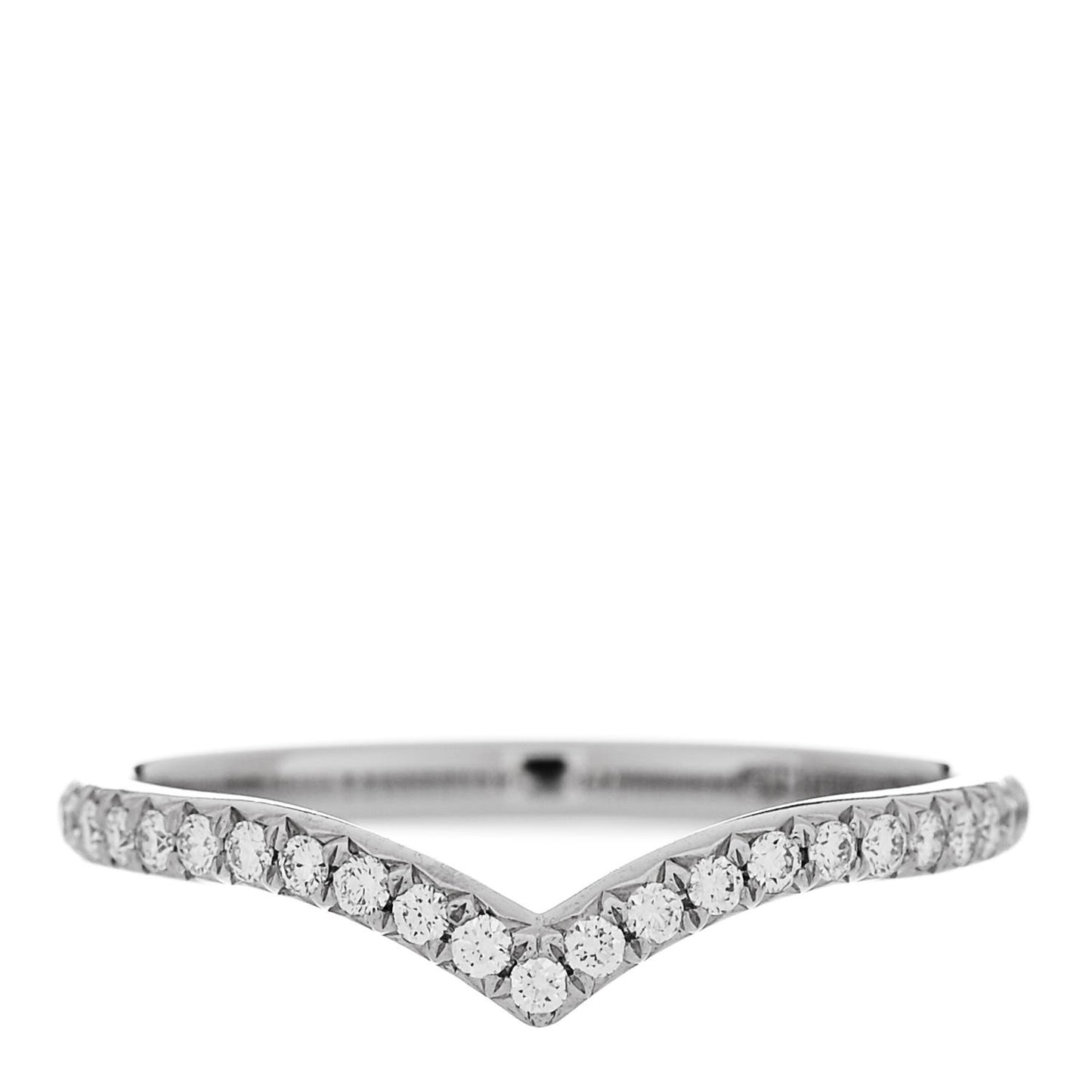 Platinum Diamond Soleste V Band Ring 59 8.75