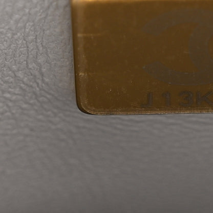 Chanel Shiny Caviar Quilted Mini Top Handle Flap Bag Grey 8 of 11