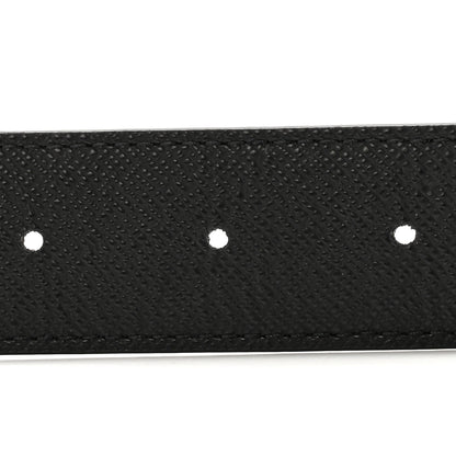 Louis Vuitton Calfskin Monogram 30mm LV Initiales Reversible Belt 85 34 Black 6 of 8