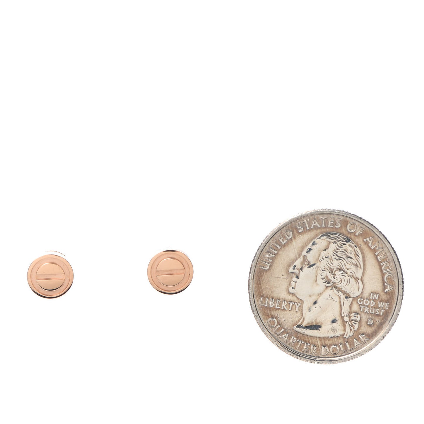 18K Pink Gold LOVE Earrings