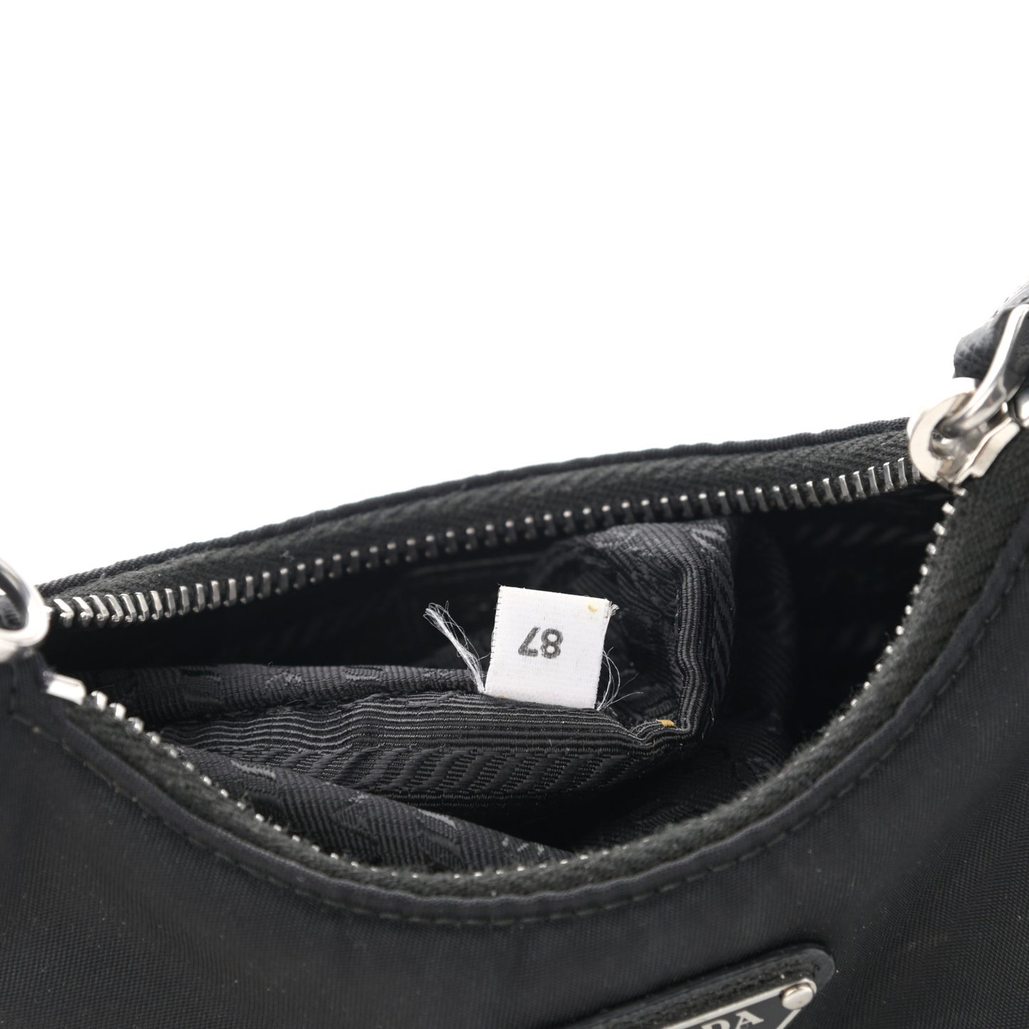 Tessuto Nylon Mini Re-Edition 2000 Shoulder Bag Black