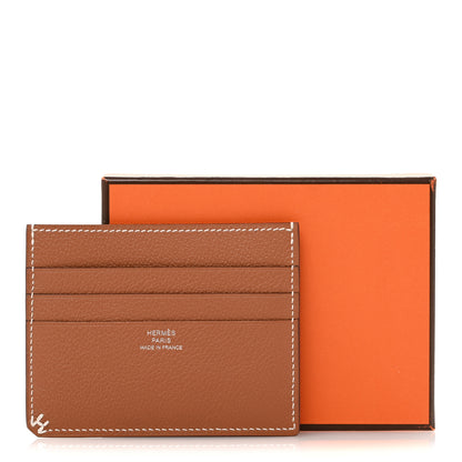 Hermes Evercolor H Sellier Card Holder Gold 8 of 8