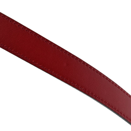 Gucci Plutone Calfskin Double G Reversible 20mm Belt 95 38 Black Red 10 of 11