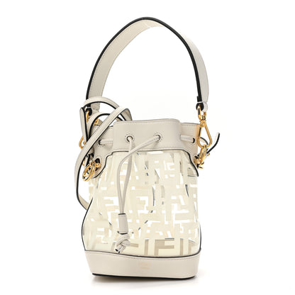 Fendi TPU FF Vitello Grace F is Fendi Mini Mon Tresor Bucket Bag White 1 of 11