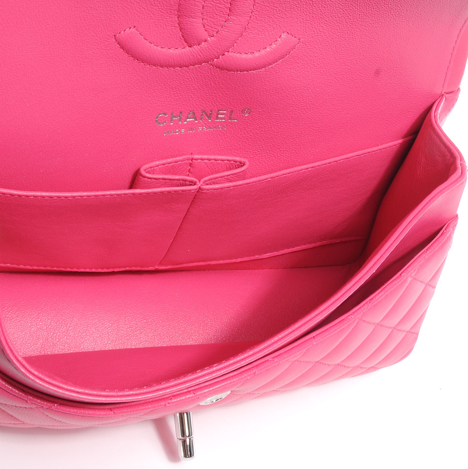 Chanel Lambskin Medium Double Flap Pink 7 of 9