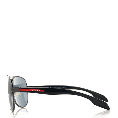 Prada Aviator Sunglasses SPS 53P Black 3 of 7