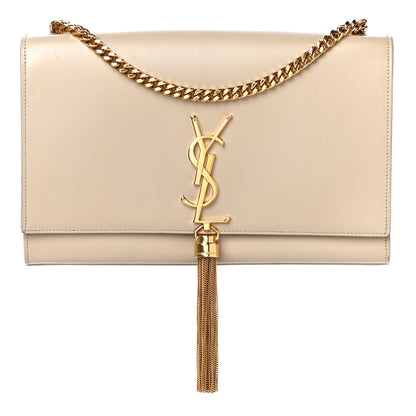Saint Laurent Smooth Calfskin Medium Classic Monogram Kate Tassel Satchel Nude Powder 1 of 13