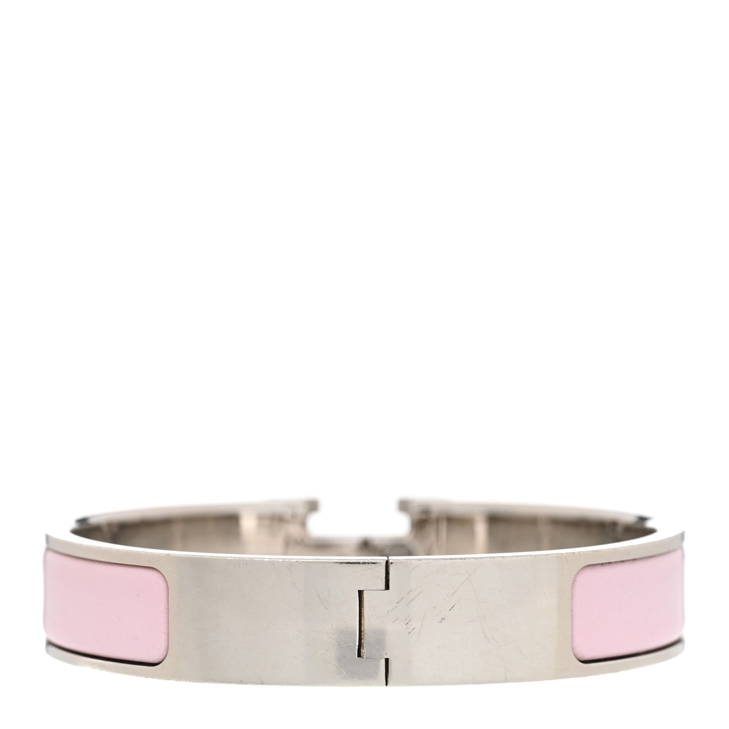 Enamel Narrow Clic Clac H Bracelet PM Rose Dragee
