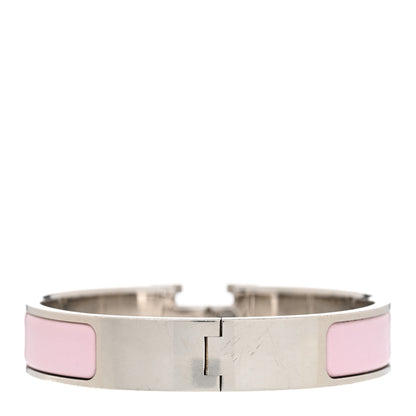 Hermes Enamel Narrow Clic Clac H Bracelet PM Rose Dragee 3 of 5