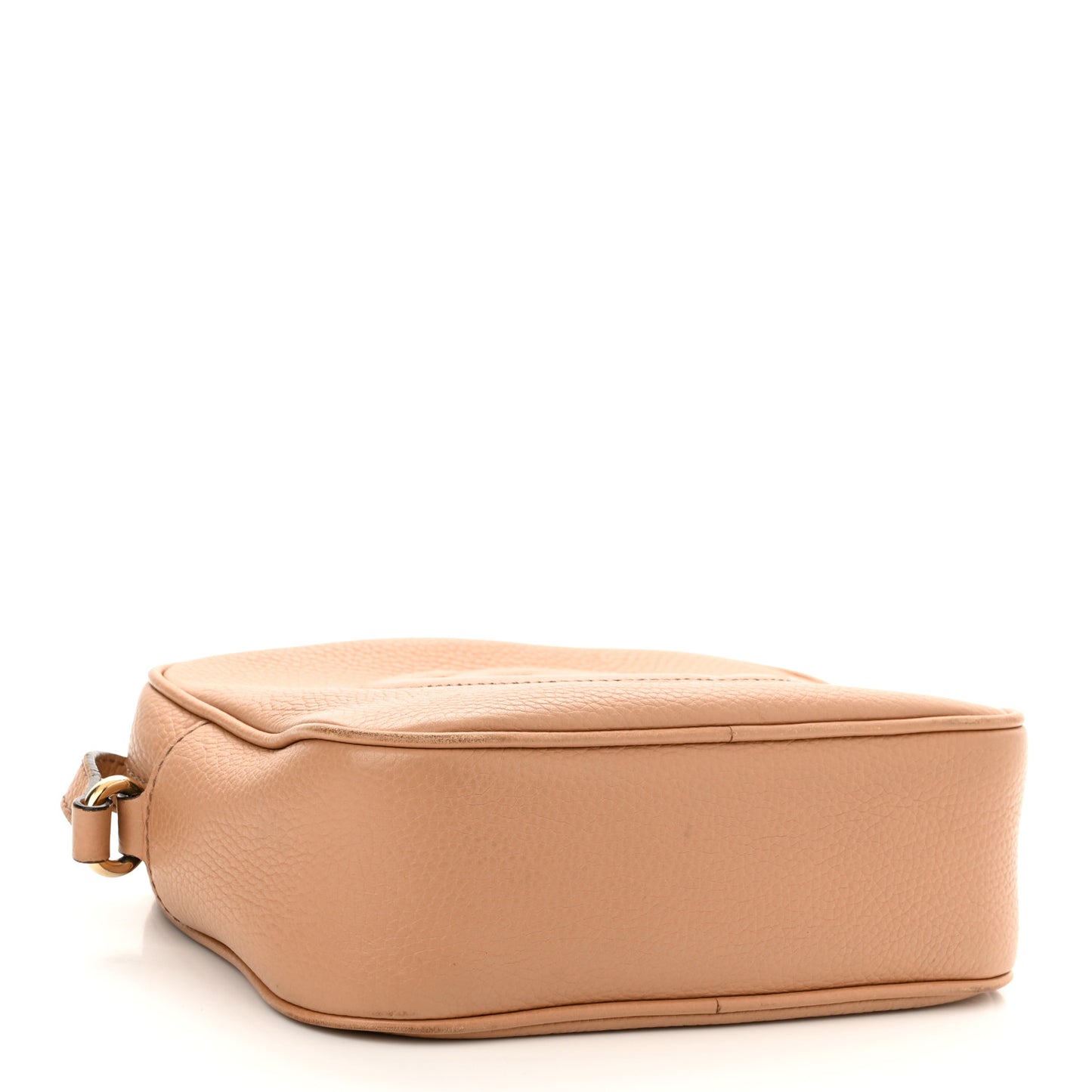 Pebbled Calfskin Small Soho Disco Bag Camelia