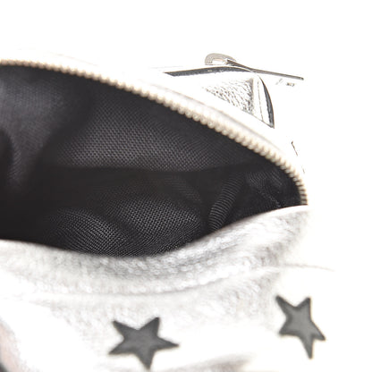 Saint Laurent Metallic Calfskin Toy California Backpack Star Keychain Silver 3 of 8