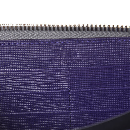 Fendi Vitello Elite Studded Hypnoteyes Zip Around Wallet Polvere Multicolor 6 of 8
