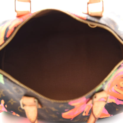 Louis Vuitton Monogram Roses Speedy 30 5 of 12