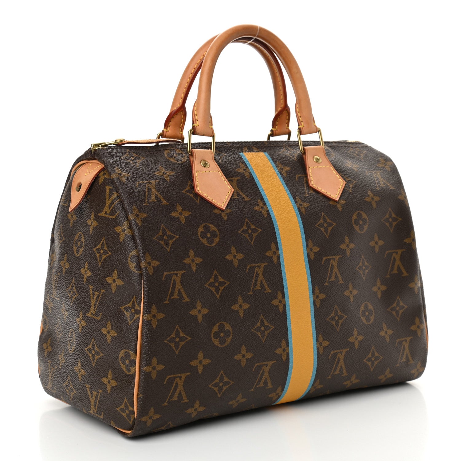 Louis Vuitton Monogram My LV Heritage Speedy 30 Yellow Blue Clair 2 of 10