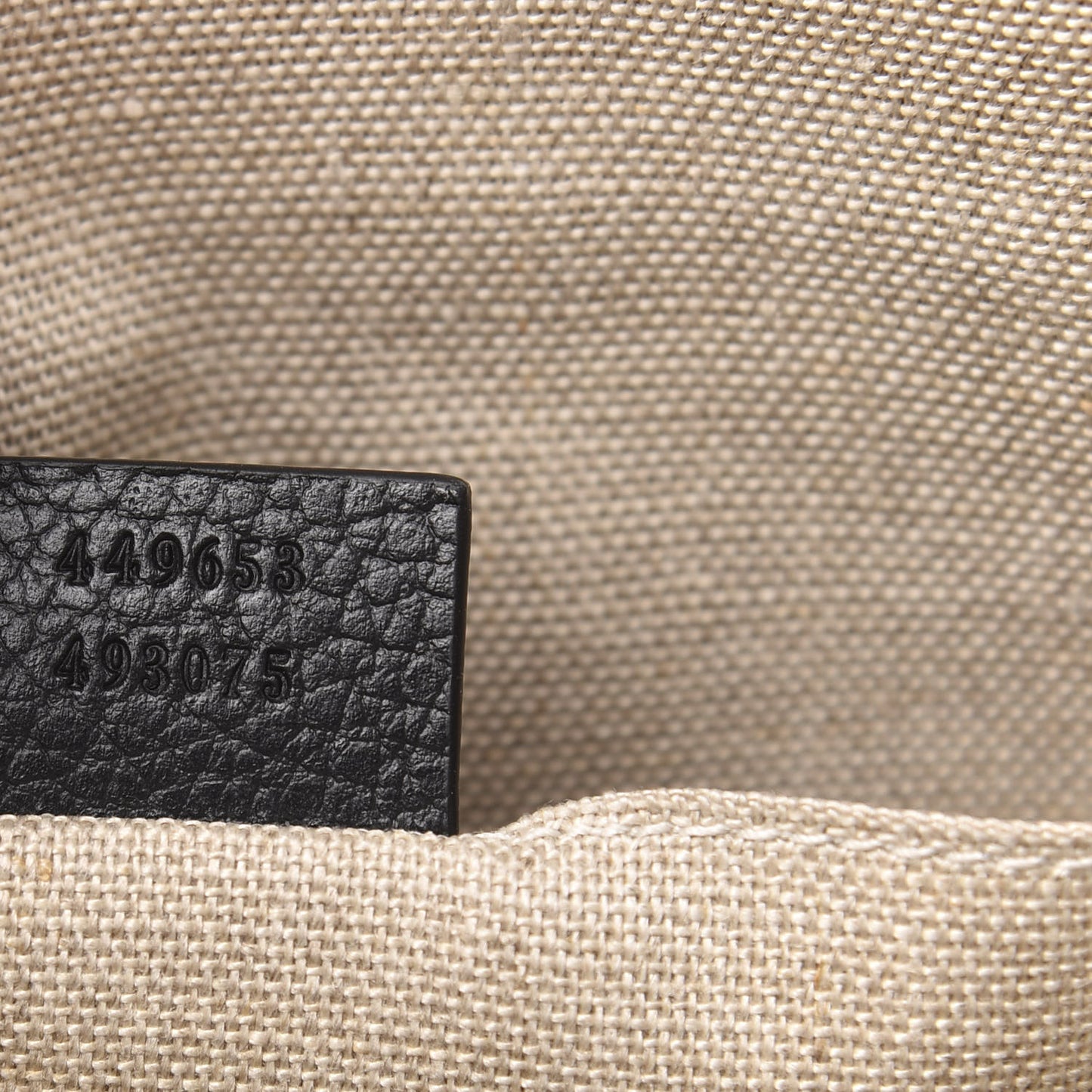 Pebbled Calfskin Large Bamboo Clutch Black