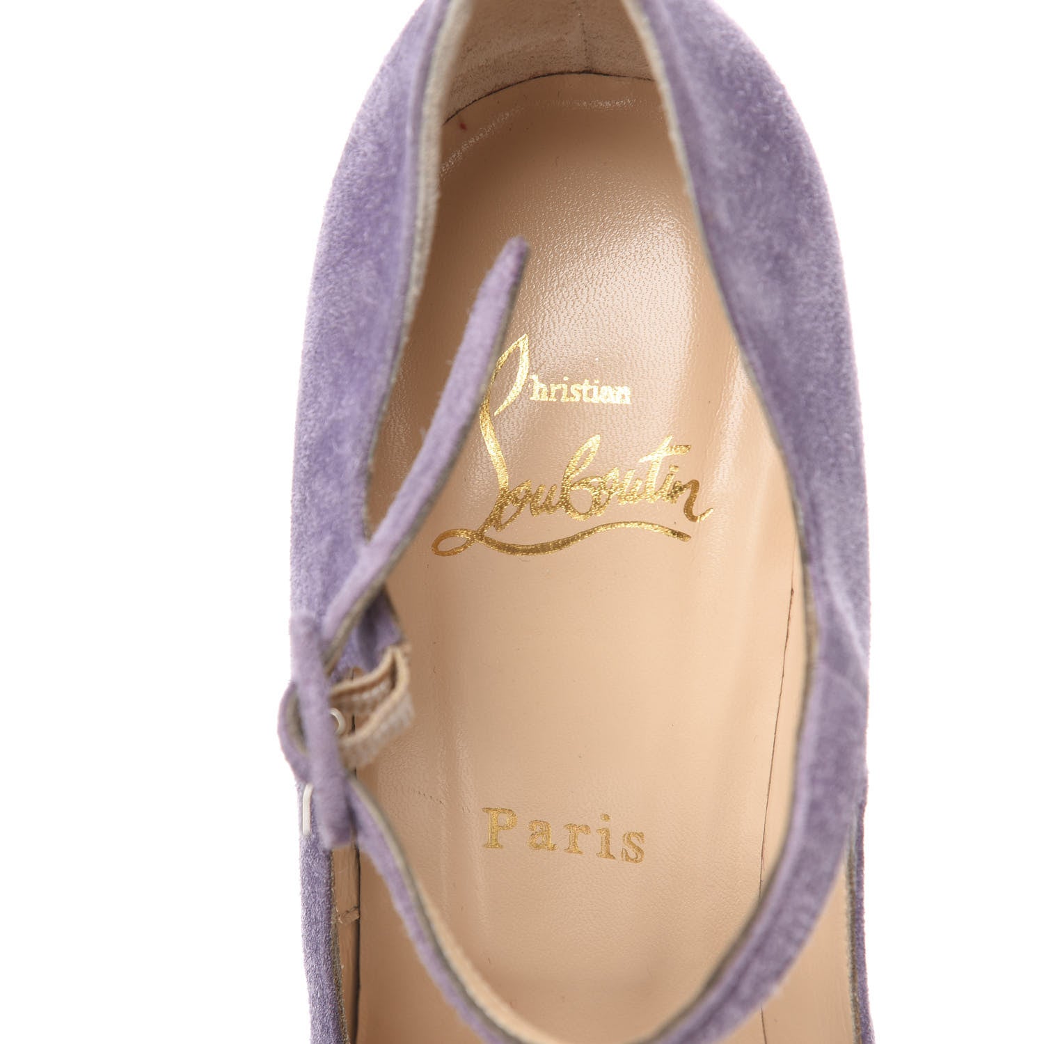 Christian Louboutin Veau Velours Lady Highness 160 Pumps 39 Parme 7 of 13