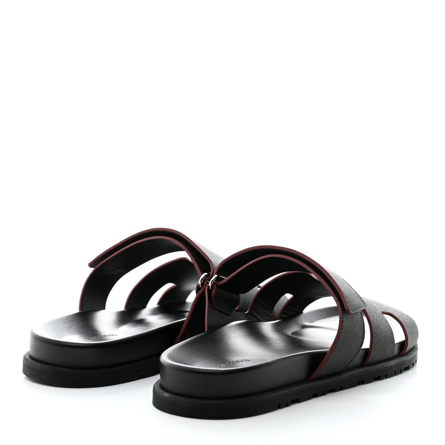 Calfskin Mens Chypre Sandals 44 Black