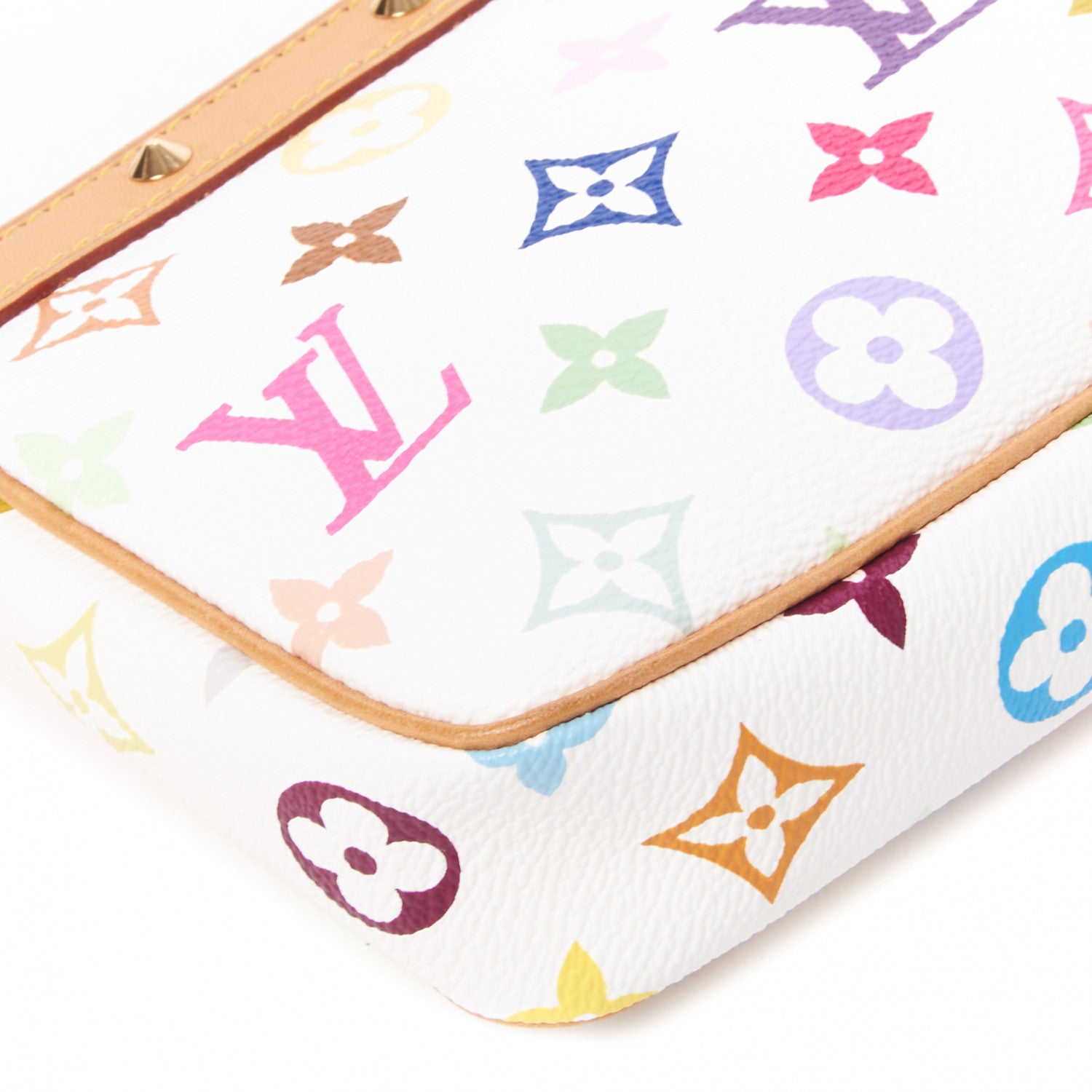 Louis Vuitton Monogram Multicolor Pochette Accessories White 5 of 7