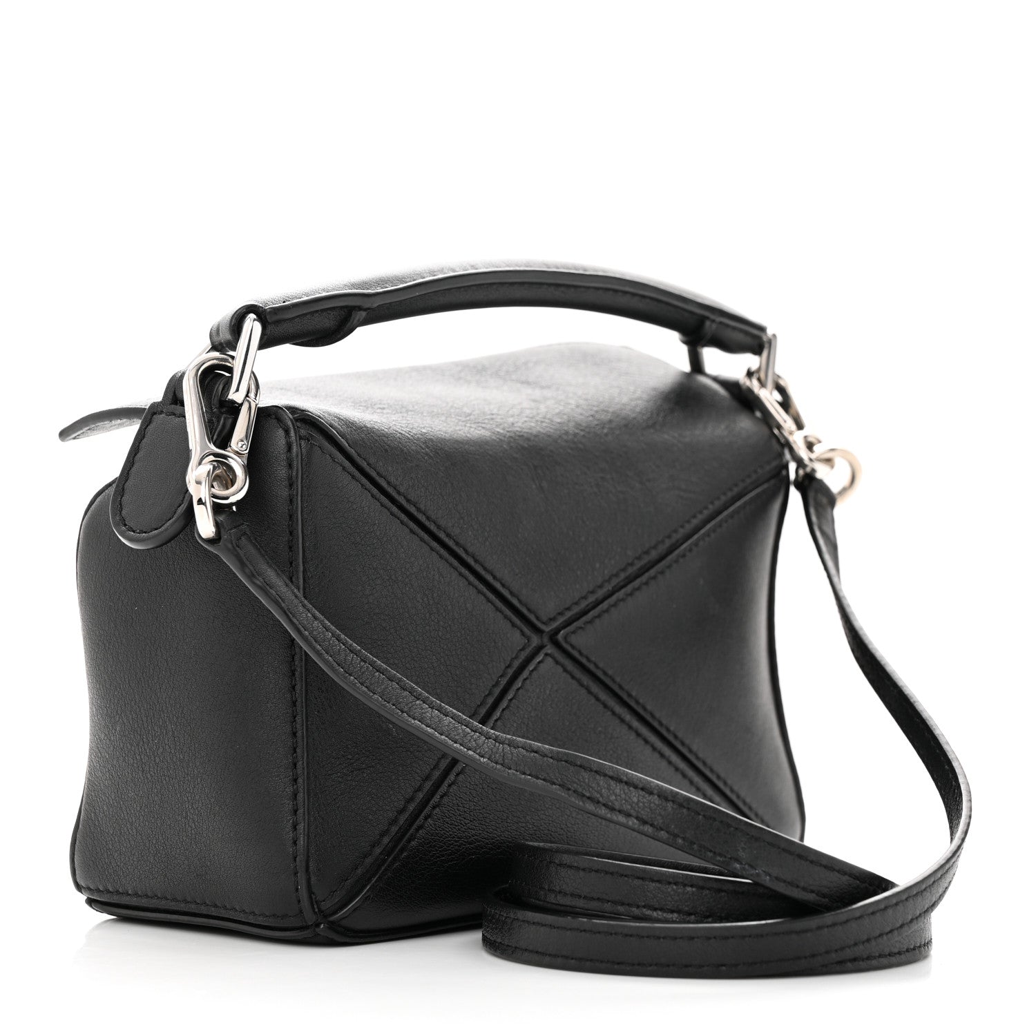 Loewe Calfskin Mini Puzzle Bag Black 3 of 13