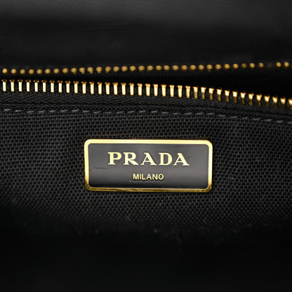 Prada Wicker Canvas Tote Naturale Black 6 of 11