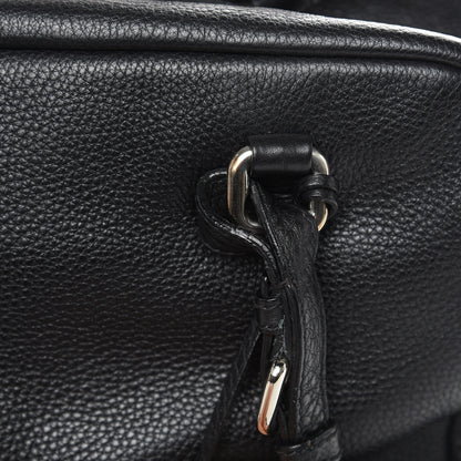 Prada Vitello Daino Embossed Logo Bowler Black 15 of 15