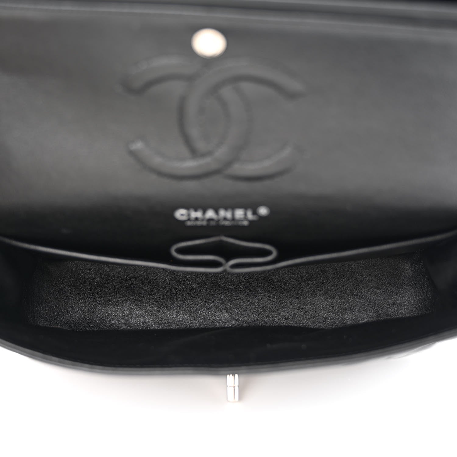 Chanel Patent Quilted Medium Double Flap Black 5 of 13