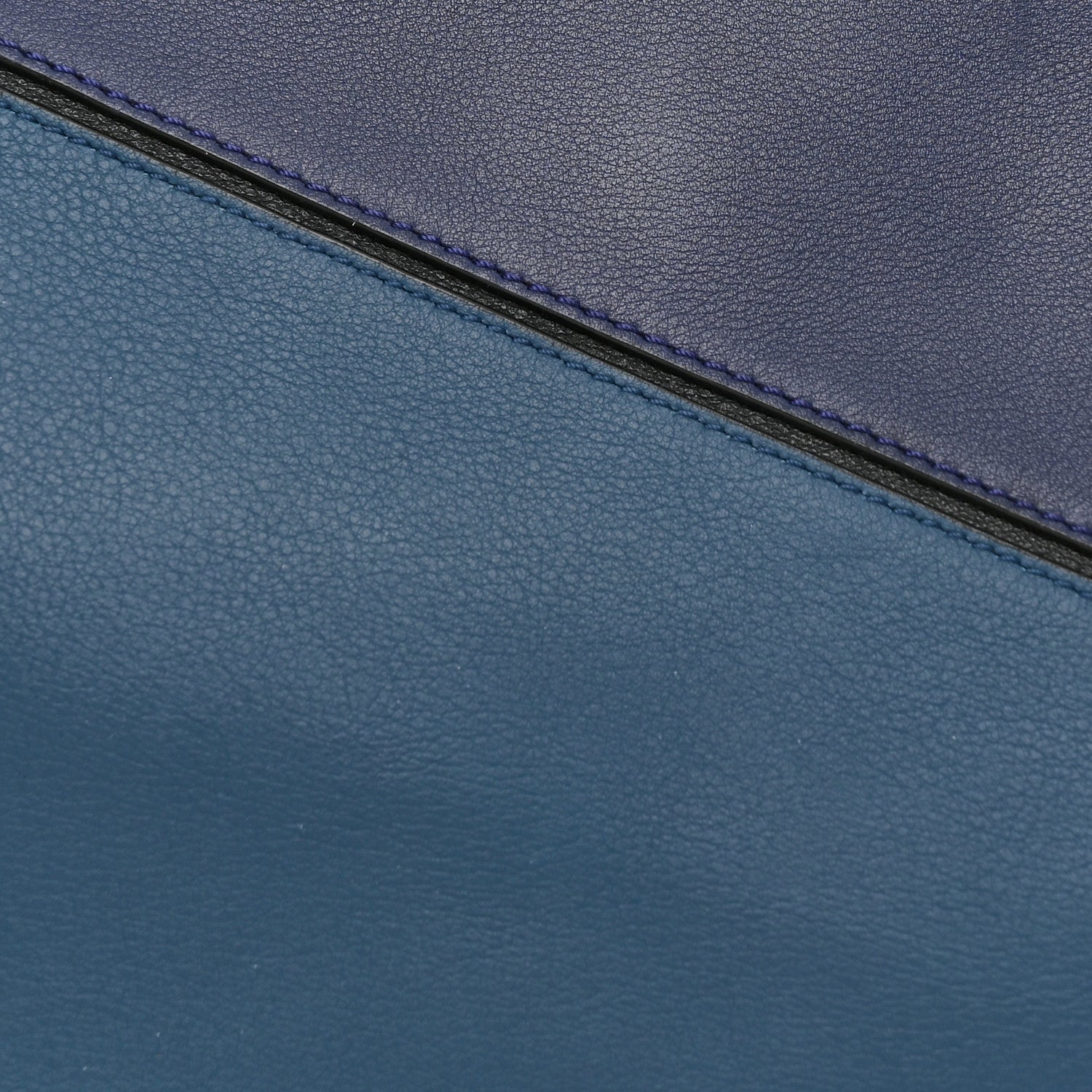 Loewe Calfskin XL Puzzle Bag Blue Black 8 of 11