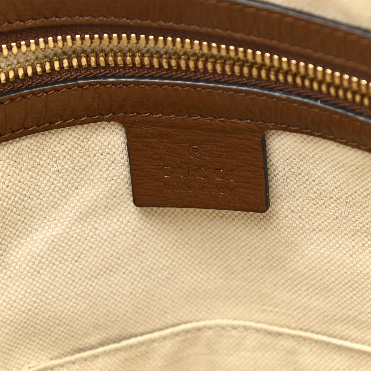 Gucci GG Supreme Monogram Azalea Calfskin Horsebit 1955 Duffle Bag Beige Ebony Brown Sugar 4 of 17