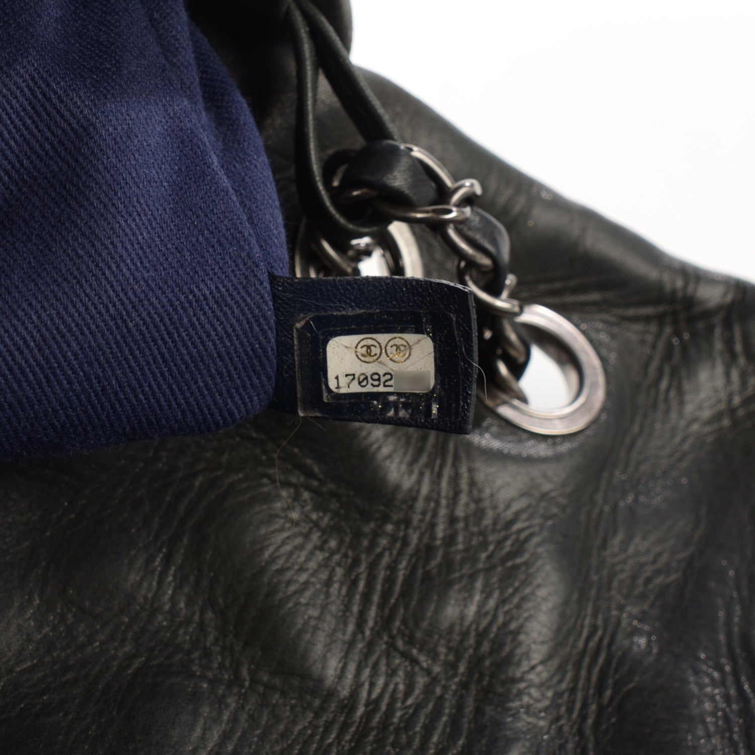 Chanel Iridescent Calfskin Large Bubble Quilt Flap Black 8 of 9