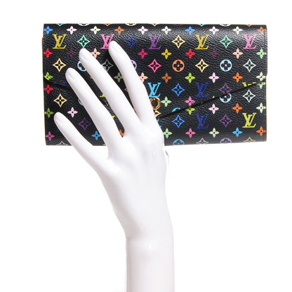 Louis Vuitton Monogram Multicolor Sarah Wallet Black Grenade 2 of 7