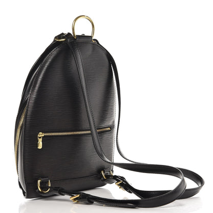 Louis Vuitton Epi Mabillon Backpack Black 3 of 10