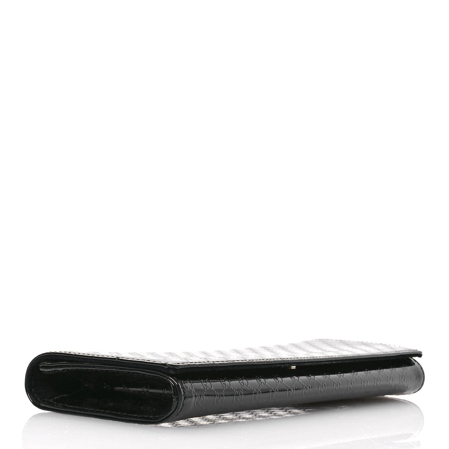 Patent Microguccissima Small Broadway Clutch Black