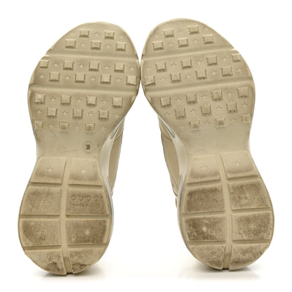 Gucci Calfskin Mouth Print Womens Rhyton Sneakers 38 Ivory 6 of 9