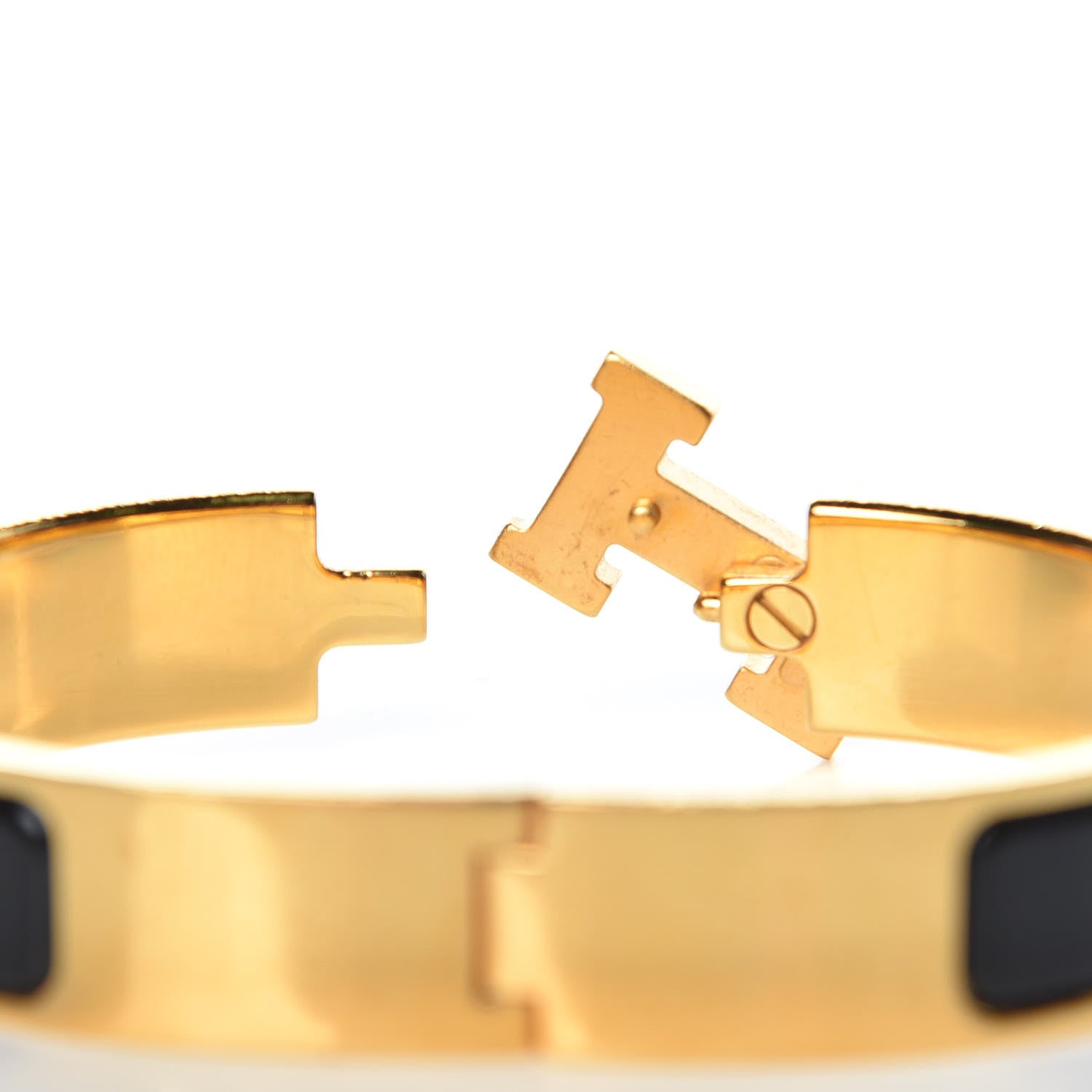 Hermes Enamel Narrow Clic Clac H Bracelet PM Black 5 of 6