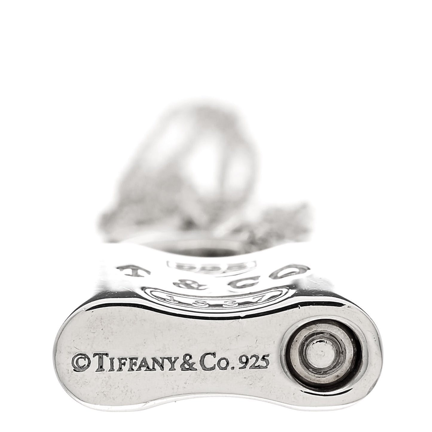 Sterling Silver 1837 Lock Charm Pendant Necklace