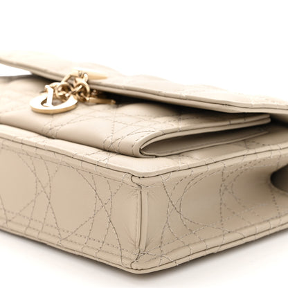 Christian Dior Lambskin Cannage Miss Dior Chain Pouch Sand 9 of 9