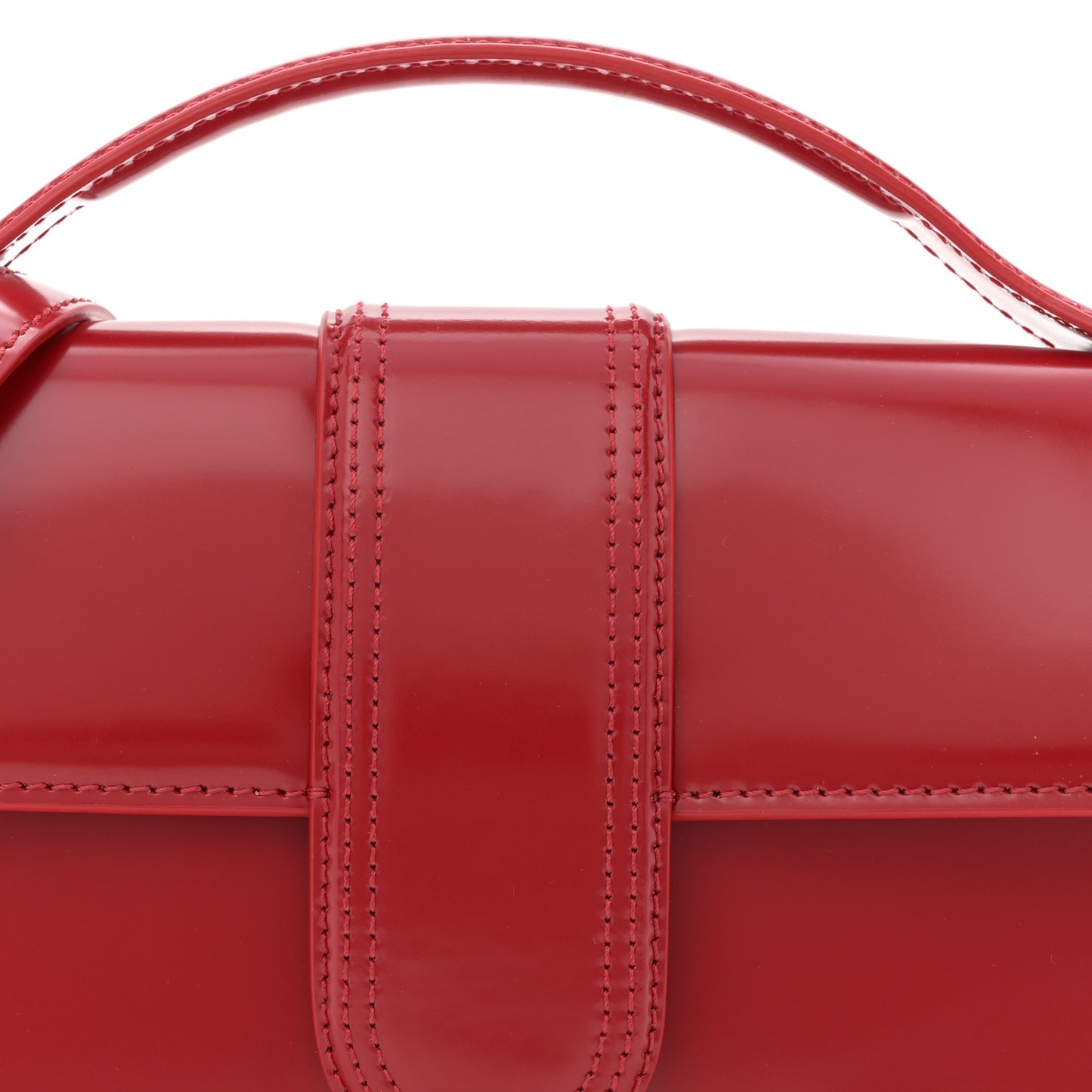 Glazed Calfskin Le Grand Bambino Red