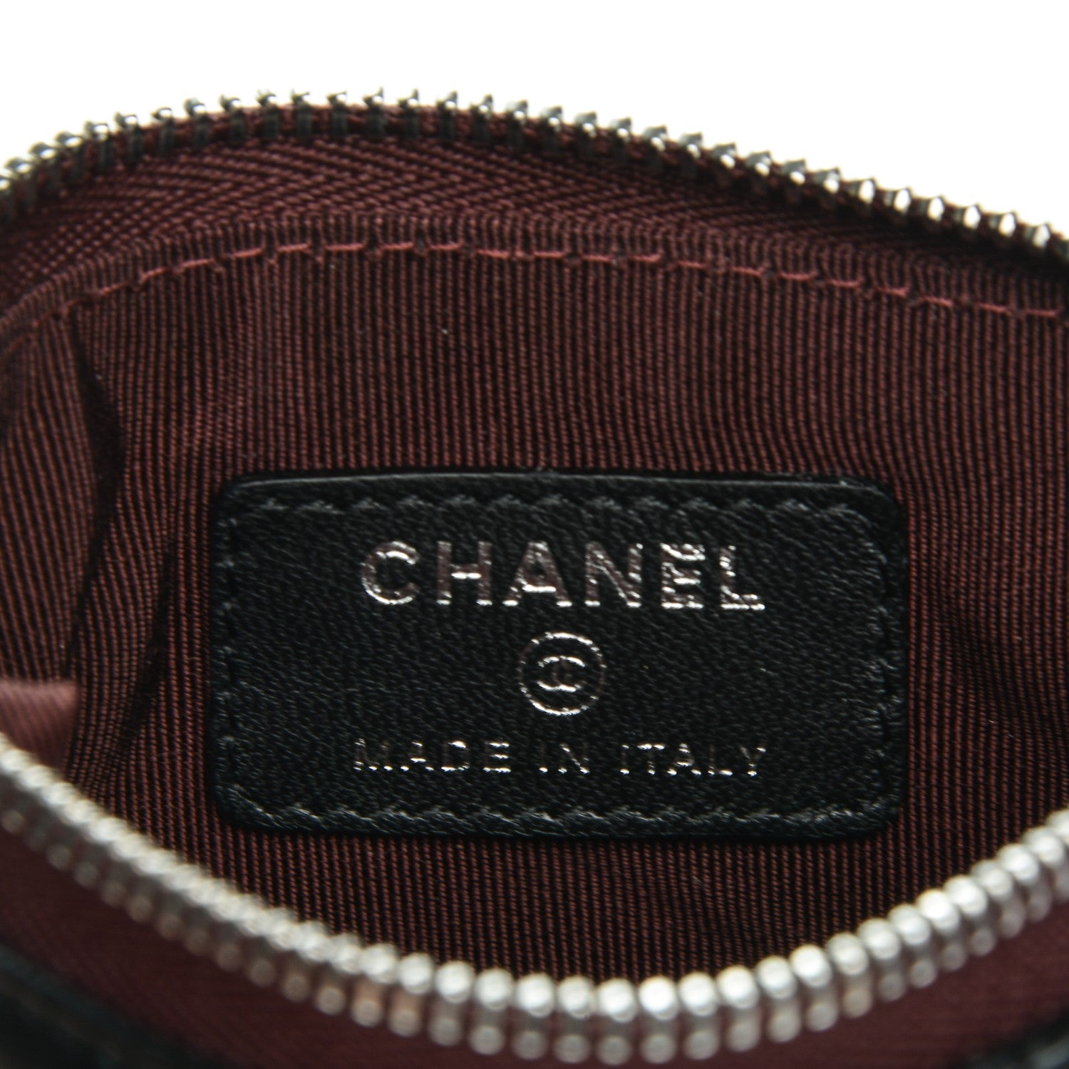 Chanel Lambskin Quilted Small Cosmetic Case Black 6 of 7