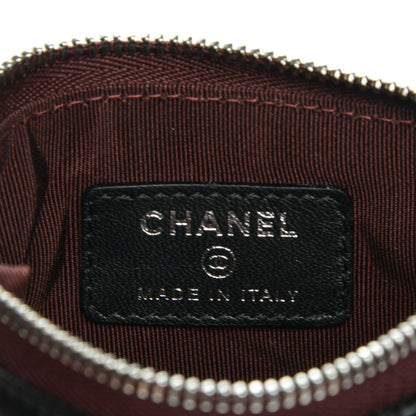 Chanel Lambskin Quilted Small Cosmetic Case Black 6 of 7