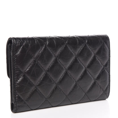 Chanel Aged Calfskin Quilted Reissue Medium Flap Wallet So Black 3 of 9