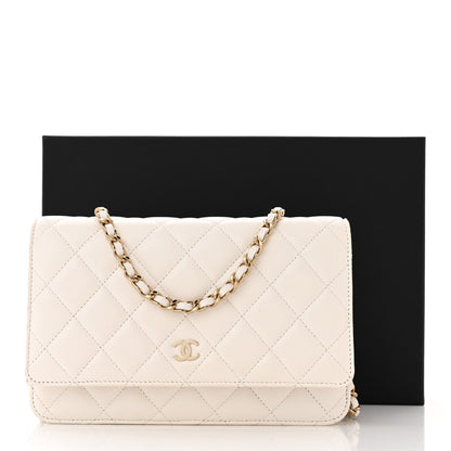 Chanel Caviar Quilted Wallet on Chain WOC White 12 of 12