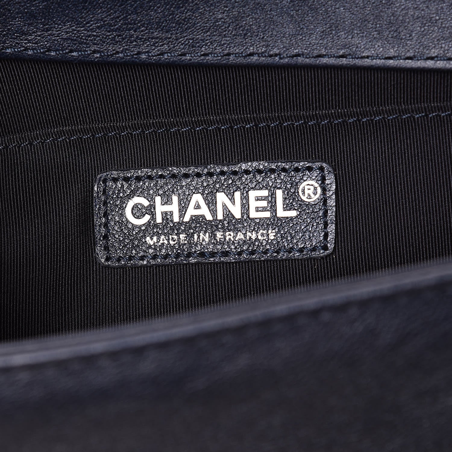 Chanel Metallic Calfskin Quilted Medium Boy Flap Blue 6 of 10