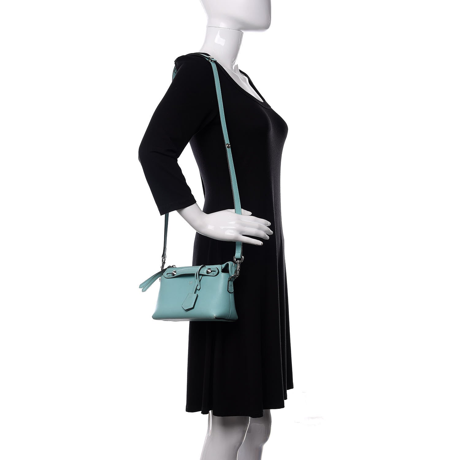 Fendi Vitello Dolce Mini By The Way Boston Bag Tiffany 2 of 17